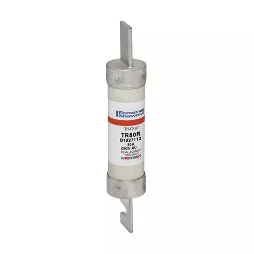 Mersen TR80R, TR-R 80A Class RK5 Time-Delay Fuse, 250VAC/DC, Blade