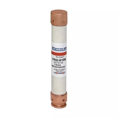 Mersen TRS2-8/10R, TRS-R Class RK5 Time-Delay Ferrule Fuse, 600VAC/DC, 2.8A