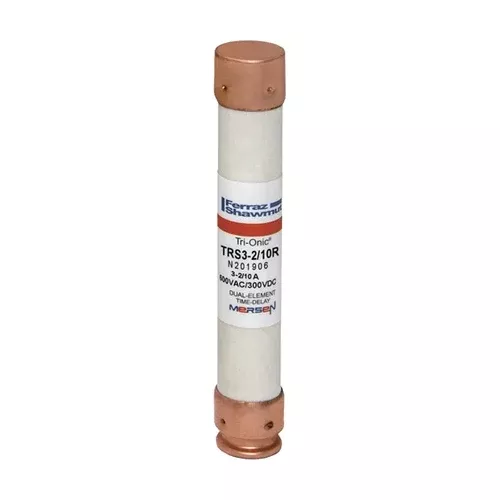 Mersen TRS3-2/10R, TRS-R Class RK5 Time-Delay Ferrule Fuse, 600VAC/DC, 3.2A