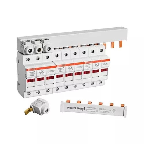 Mersen USBB23PHEC, UltraSafe Bus Bar System, 2/3PH, 3-Pole, 600VAC/1000VDC