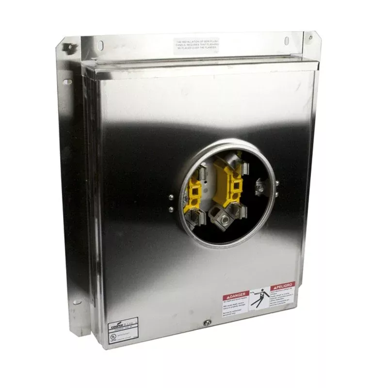 Meter Enclosure, 200A, 4 Jaw, 1PH, 3W, UG, NEMA 4X, Flush Mount By Eaton B-Line UG204 F SS