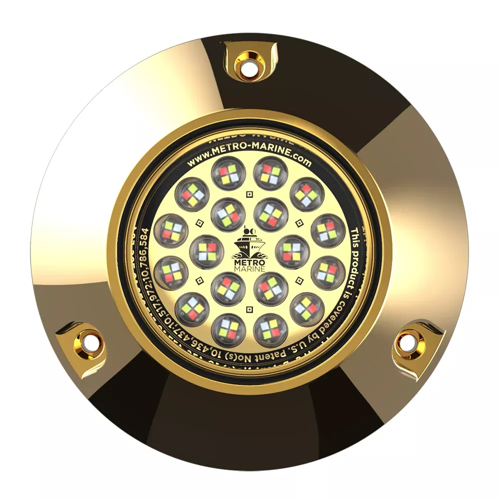 Metro Marine High-Output Submersible Underwater Light w/Intelligent Full Spectrum LEDs – RGBW, 45 Beam [F-BMR1-FS-45]