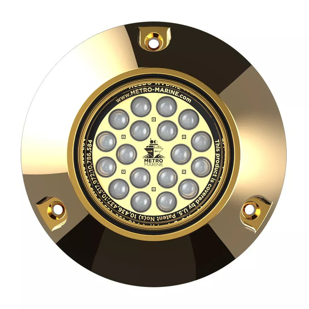 Metro Marine High-Output Submersible Underwater Light w/Intelligent Monochromatic LEDs – Blue, 45 Beam [F-BMR1-B3-45]