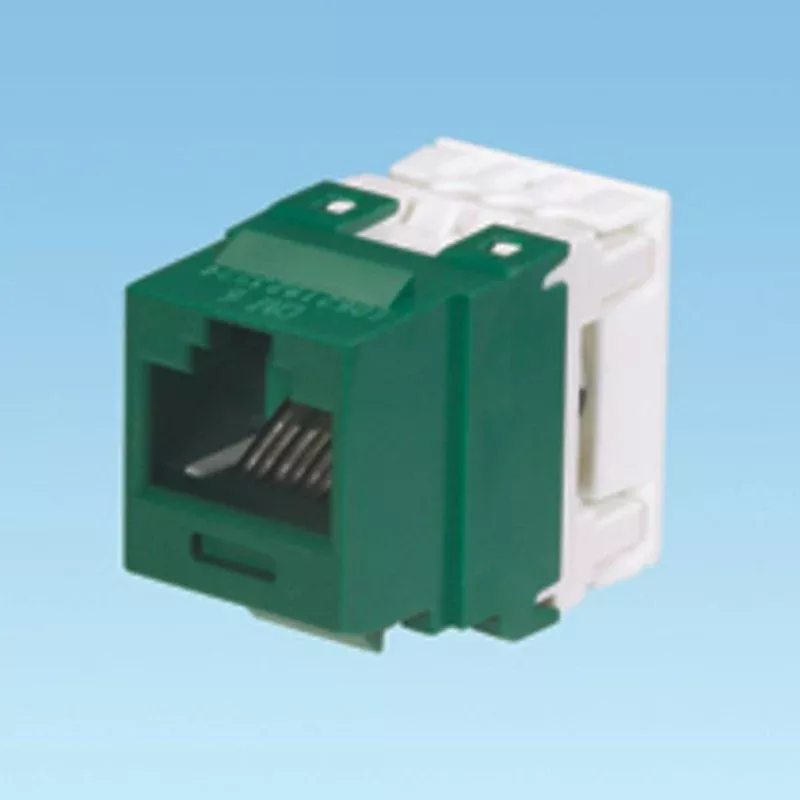 NetKey Category 6 UTP Jack Module, Green By Panduit NK688MGR