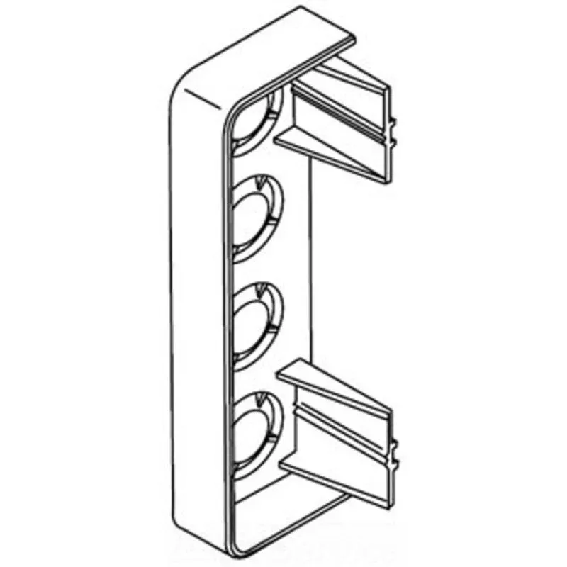 NM END CAP 5400 WHITE By Wiremold 5410-WH