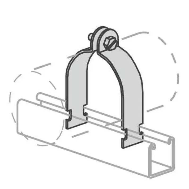 O.D. Tube Clamp By Power-Strut P2024 SS
