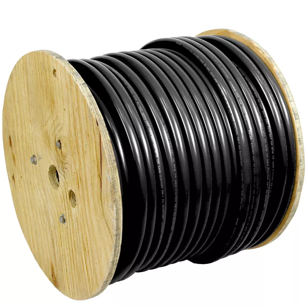Pacer Black 6 AWG Battery Cable – 250[WUL6BK-250]