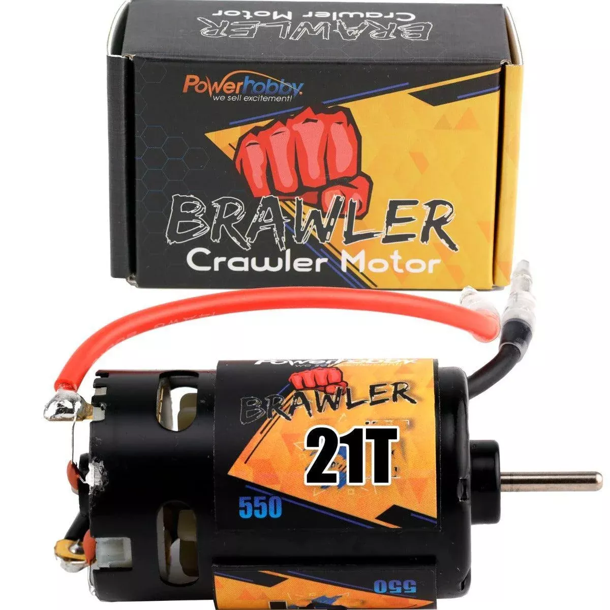 Powerhobby 550 Size 21T Brushed Motor Reverse Rotation FOR Traxxas TRX-4