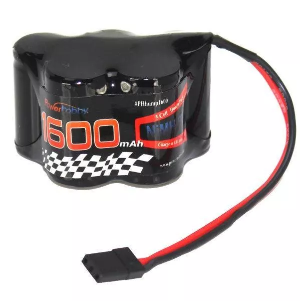 Powerhobby 6V 1600mAh NiMH Hump Battery Pack with Hitec Connector