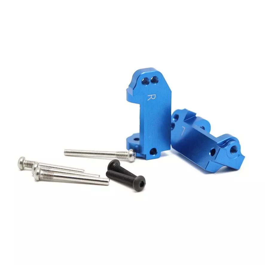 Powerhobby Aluminum Front Caster Blocks Blue FOR Traxxas Slash Stampede Ruslter Bandit