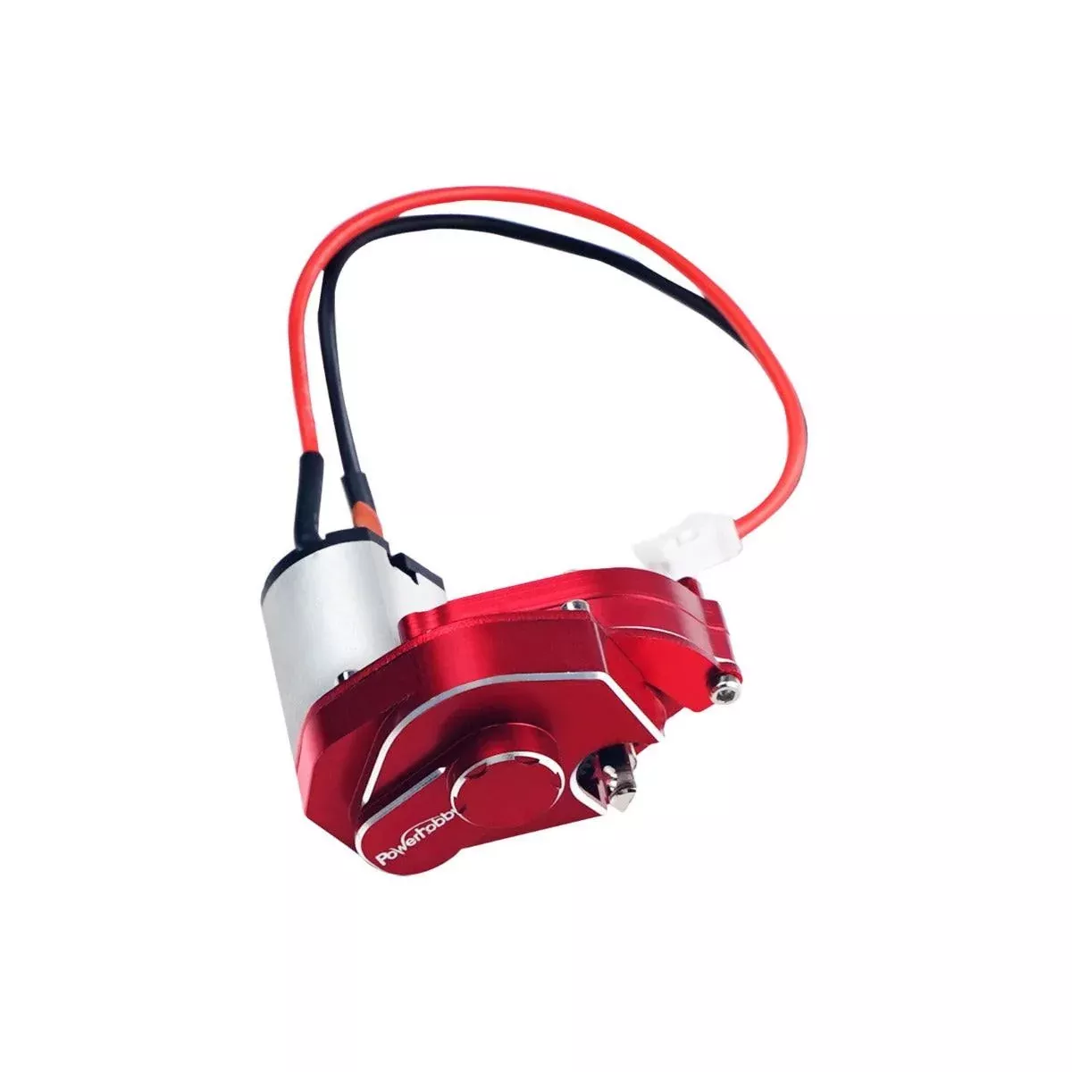 Powerhobby Axial SCX24 030 55T Motor w Aluminum Gearbox Assembled Red