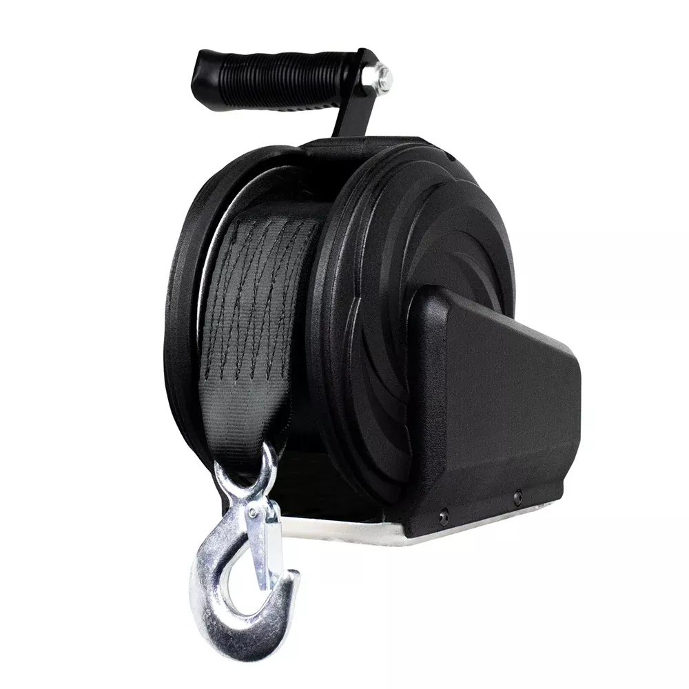 Powerwinch Select Series Winch 1,200lb, 8″ Crank Arm – Carbon Black [21400-W-1200-8-B-R]