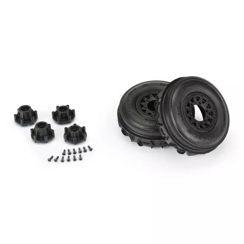 Pro-Line 1/10 Dumont Paddle/Rib 2.2"/3.0" SC Mounted 12mm Black Raid (2)