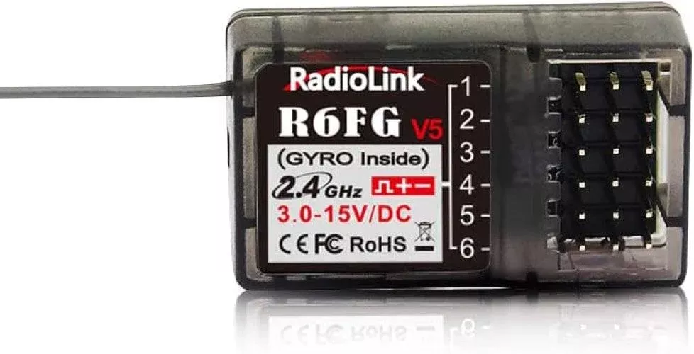 Radiolink R6FG 6 Channels 2.4GHz RC Receiver w Gyro Surface Long Range Control