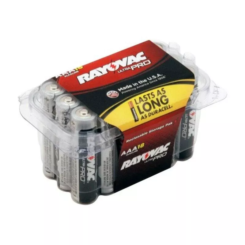 Rayovac Ultra Pro Industrial AAA Alkaline Battery 18PK By Rayovac ALAAA-18PPJ