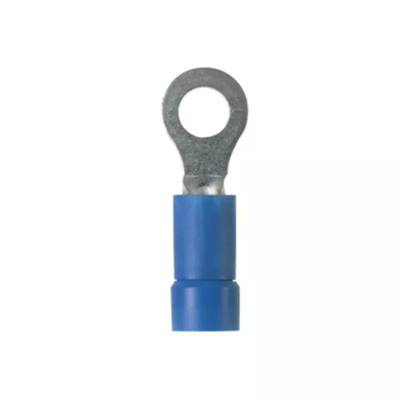 Ring Terminal, Vinyl, Funnel, 16-14 AWG, #8 Stud (100PK) By Panduit PV14-8R-C