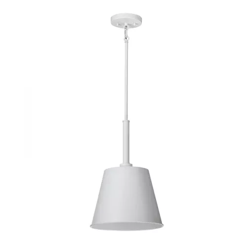 Satco 60-7949, ALEXIS 1LT SM PENDANT, 120V, 100W, Medium Base, Matte White Finish