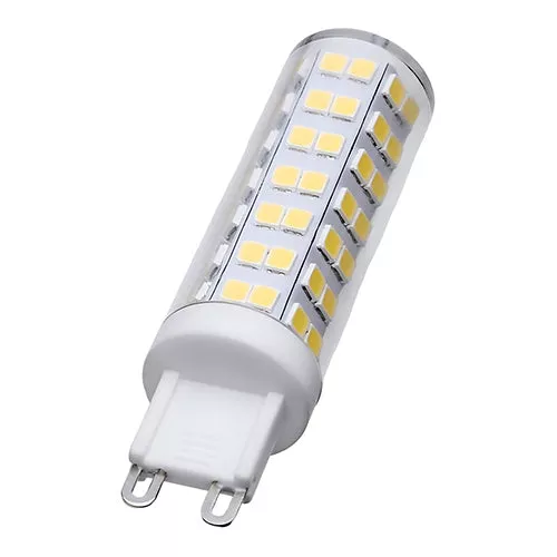 Satco S12332, 6.5W/LED/G9/CL/850/120V, T6 LED, 6.5W, 120V, 5000K Natural Light, 650 Lumens, G9 Double Loop Base, Clear Finish