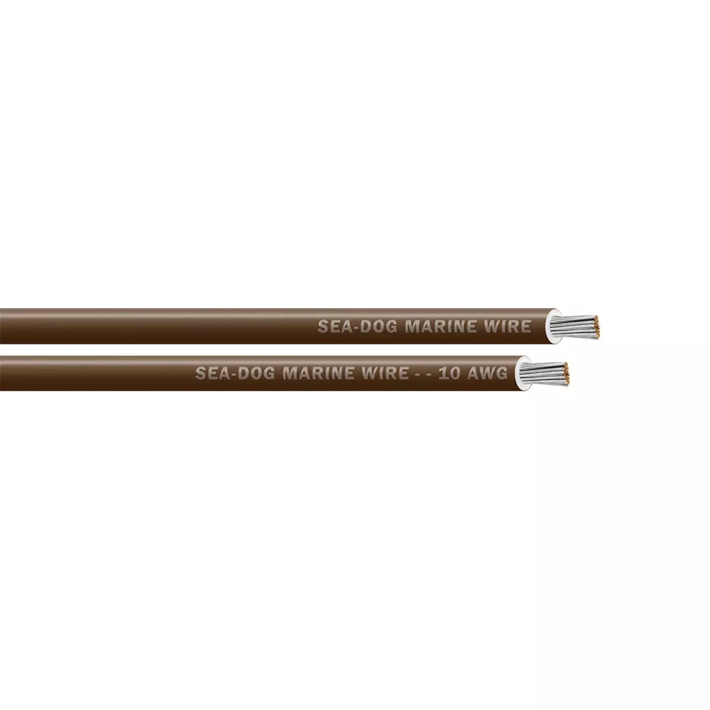Sea-Dog 10 AWG Brown Primary Wire - 25' [8010070]