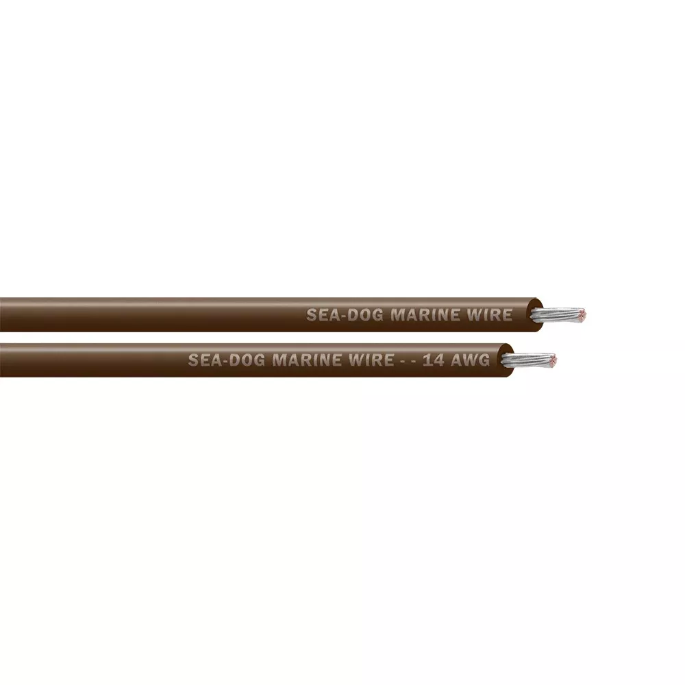 Sea-Dog 14 AWG Brown Primary Wire - 25' [8014070]