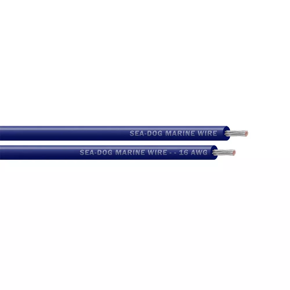 Sea-Dog 16 AWG Dark Blue Primary Wire - 25' [8016060]