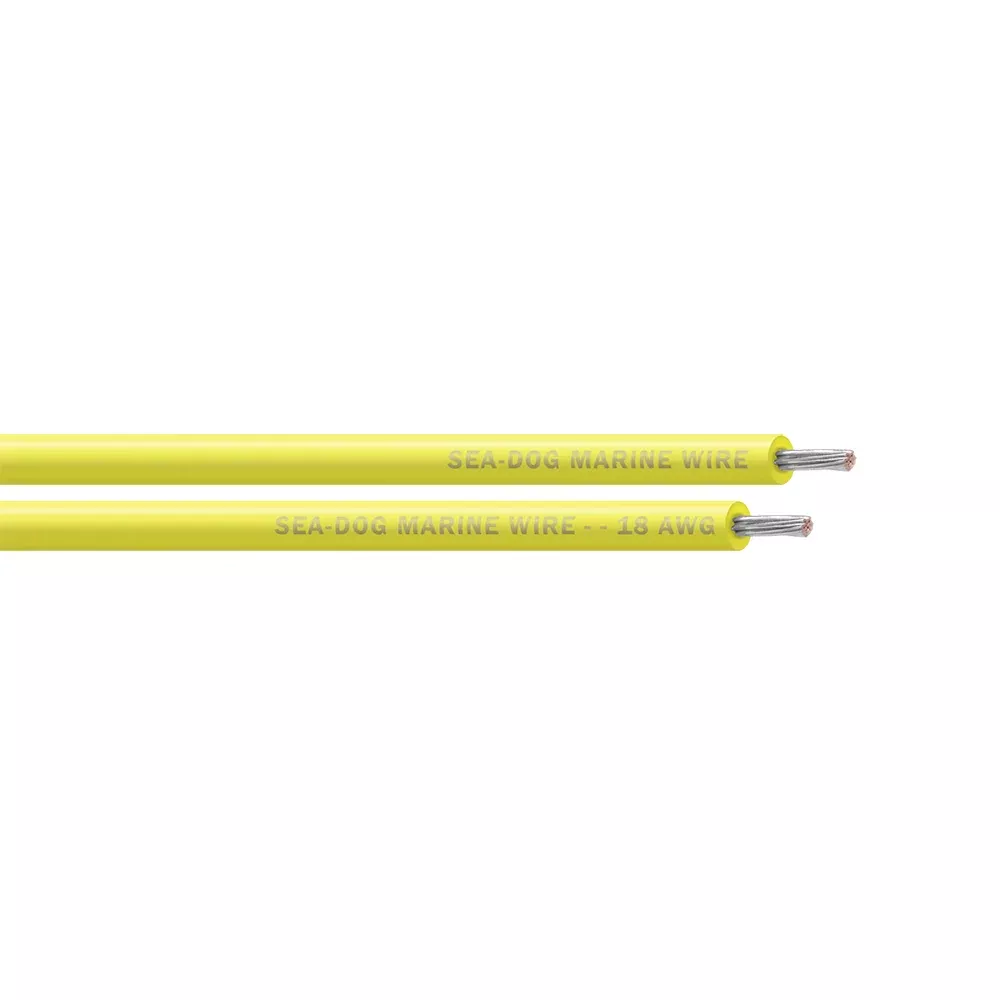 Sea-Dog 18 AWG Yellow Primary Wire - 1000' [8018039]