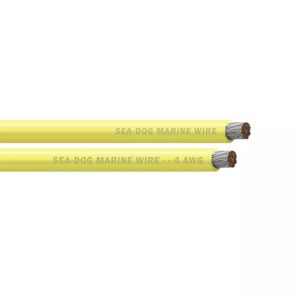 Sea-Dog 4 AWG Yellow Battery Cable - 100' [8004032]