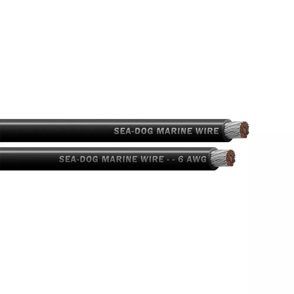Sea-Dog 6 AWG Black Battery Cable - 50' [8006011]