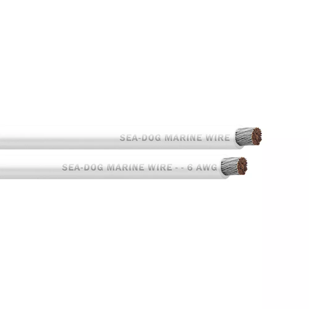 Sea-Dog 6 AWG White Battery Cable - 250' [8006054]