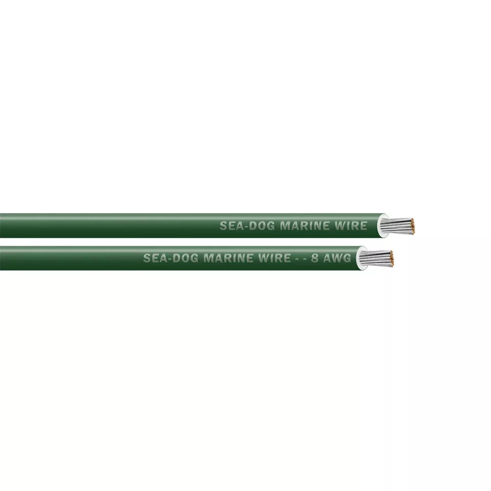 Sea-Dog 8 AWG Green Primary Wire - 50' [8008041]