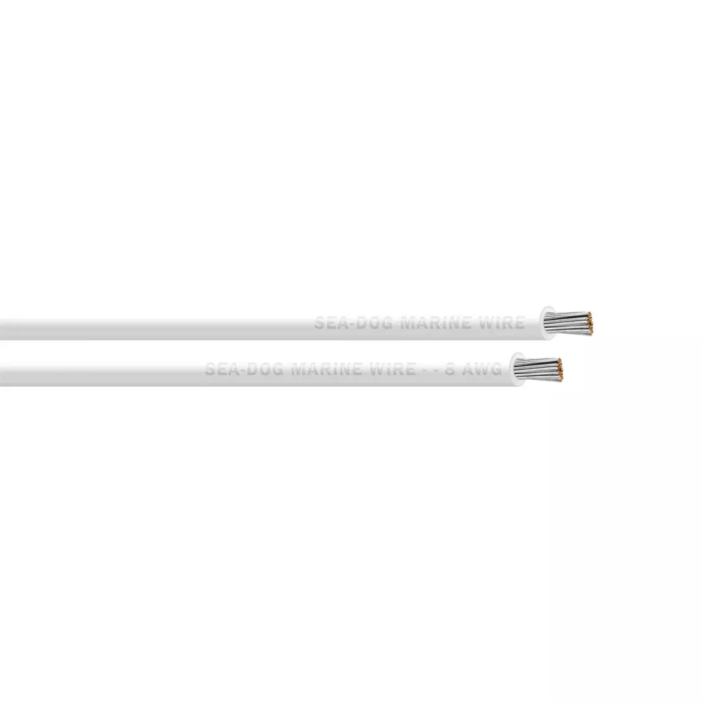 Sea-Dog 8 AWG White Primary Wire - 1000' [8008059]