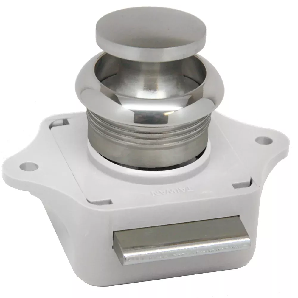 Sea-Dog Push Button Rim Latch – Stainless Steel/Plastic Housing [225300-1]