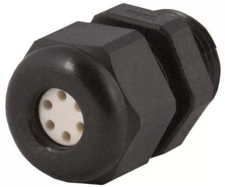 Sealcon CD13N2-BK Black 1/2" NPT Dome 6 Hole .12" (3 mm) Insert Cord Grip