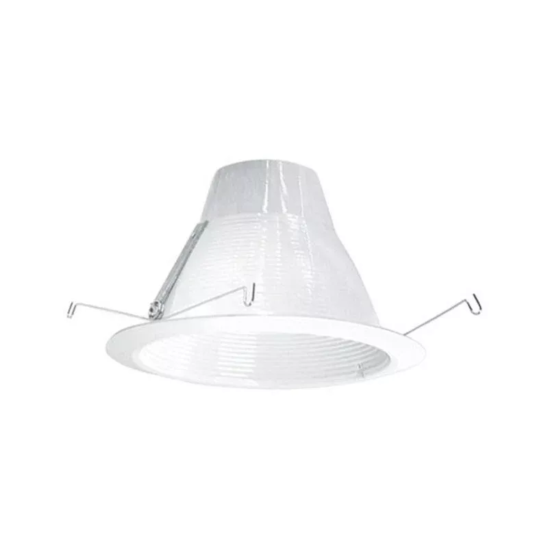 Self Flange Air-Shut Baffle Trim, 6″, White Baffle/White Trim By Elite Lighting AF637W-WH