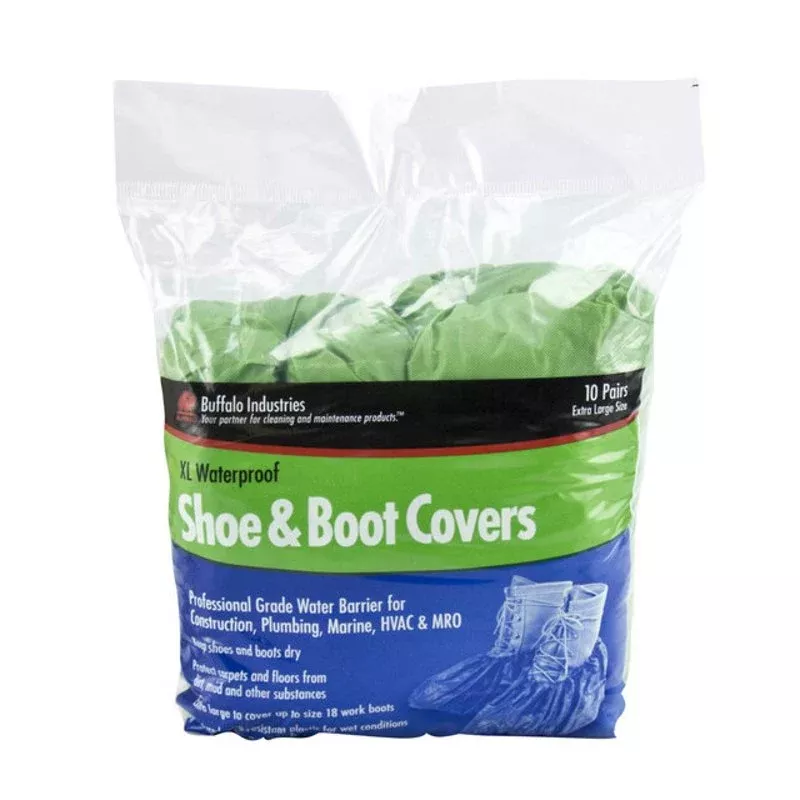 Shoe Covers, Waterproof 10-Pair Pack By Buffalo Industries 68403