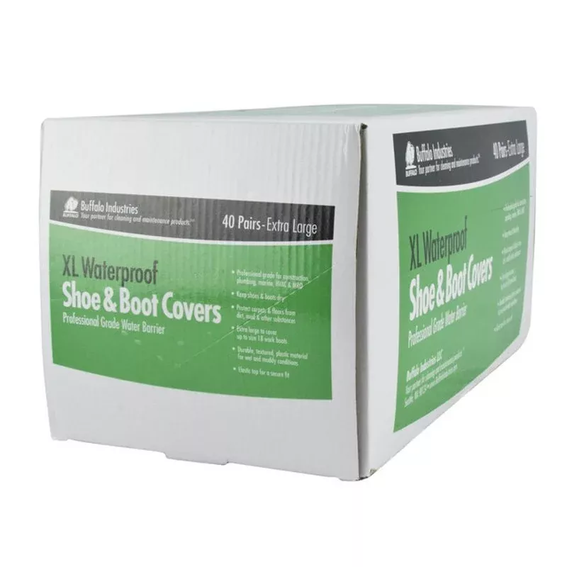 Shoe Covers, Waterproof 40-Pair Pack By Buffalo Industries 68404