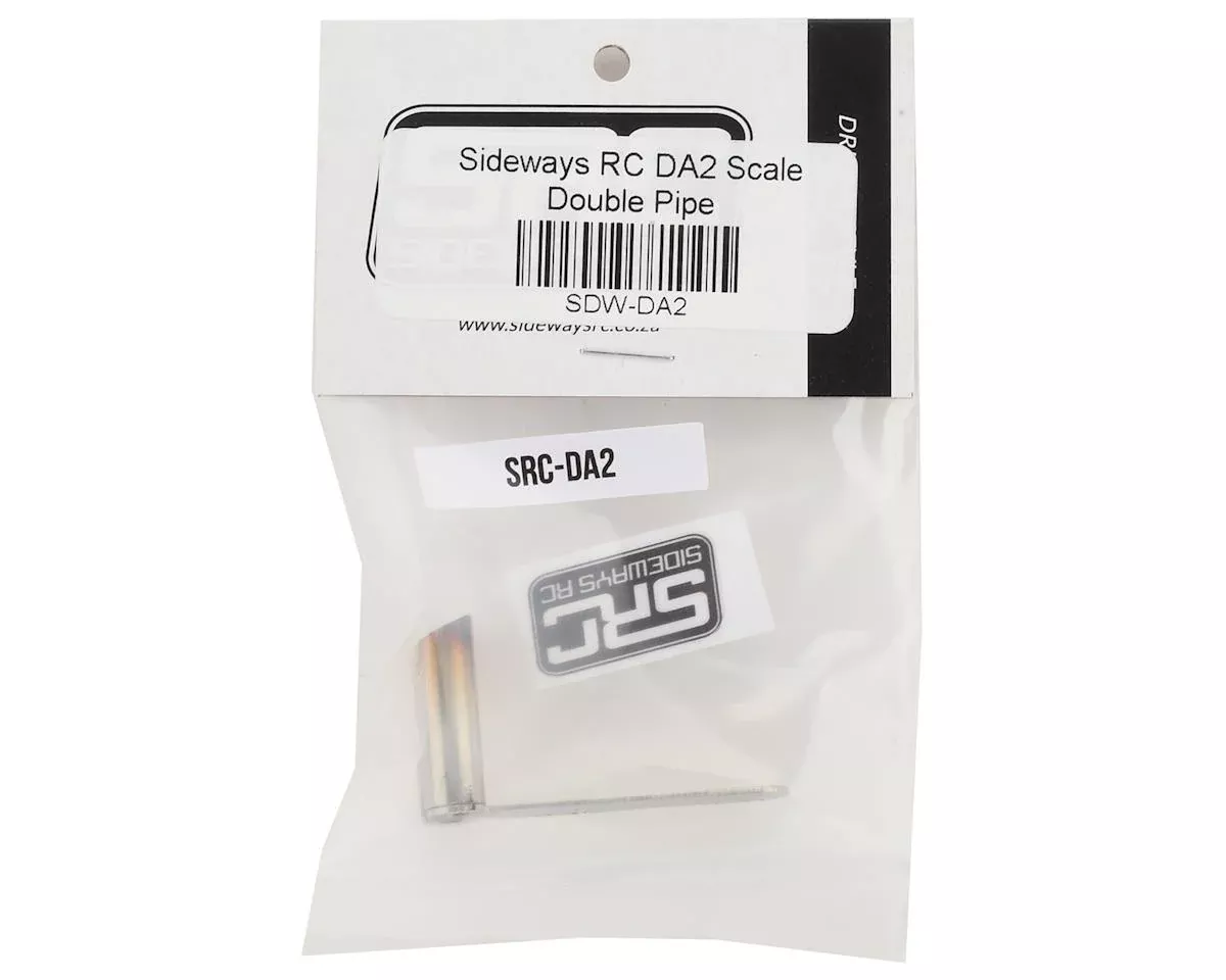 Sideways SDW-DA2 RC Scale Drift DA2 Scale Double Pipe Dual Exhaust Tip