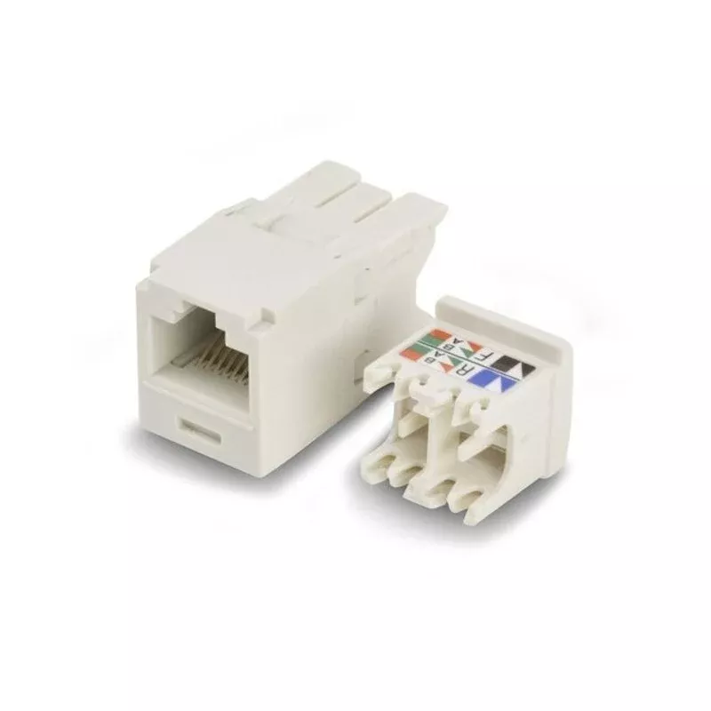 Snap In Connector, Mini-Com, TX6 PLUS UTP, Cat 6, Off White By Panduit CJ688TGIW