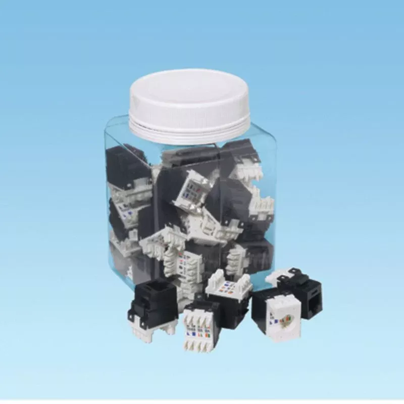 Snap In Connector, NetKey, Cat 6, Component Rated, White By Panduit NK688MWH-Q