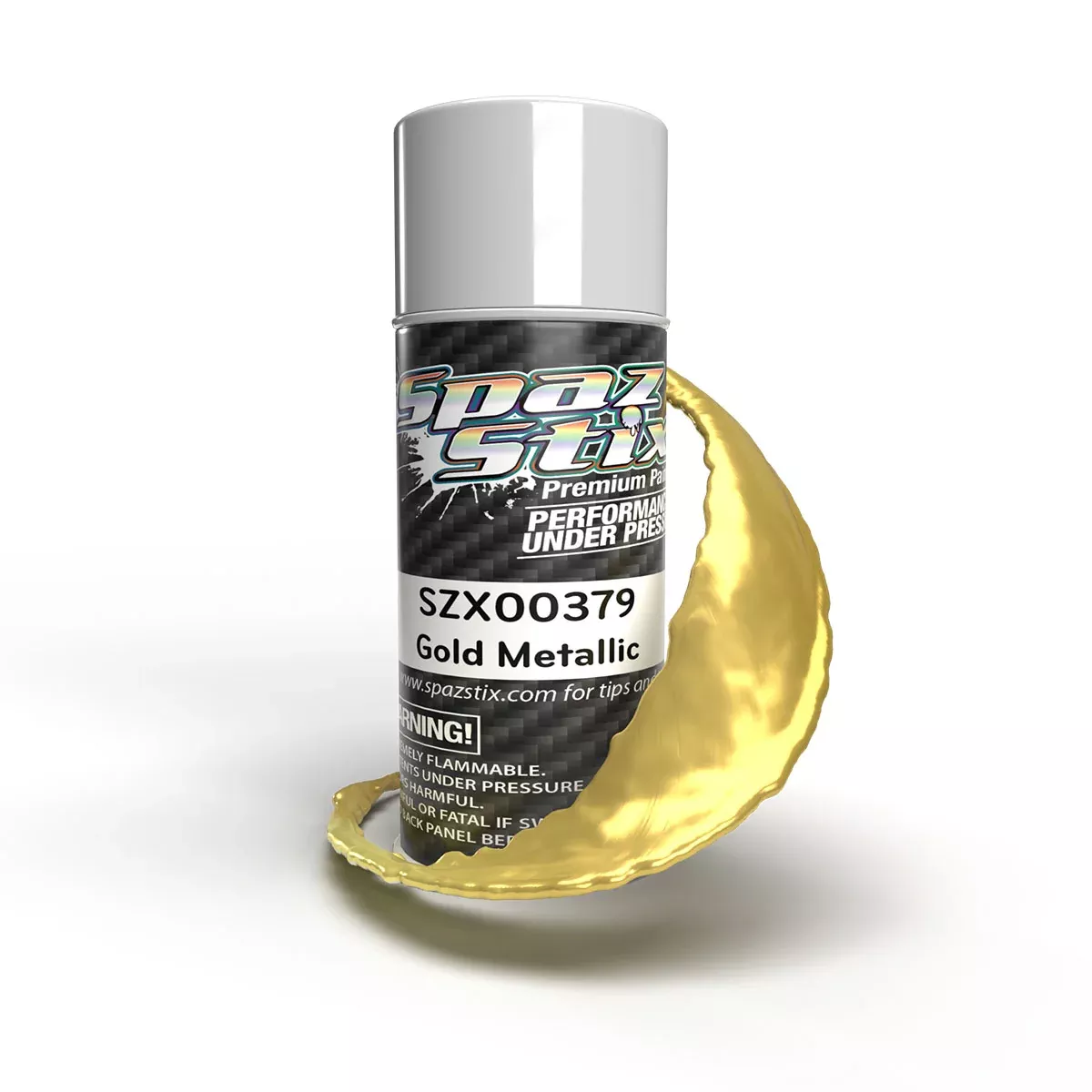 SPAZ STIX 00379Gold Metallic Aerosol Paint, 3.5oz Can