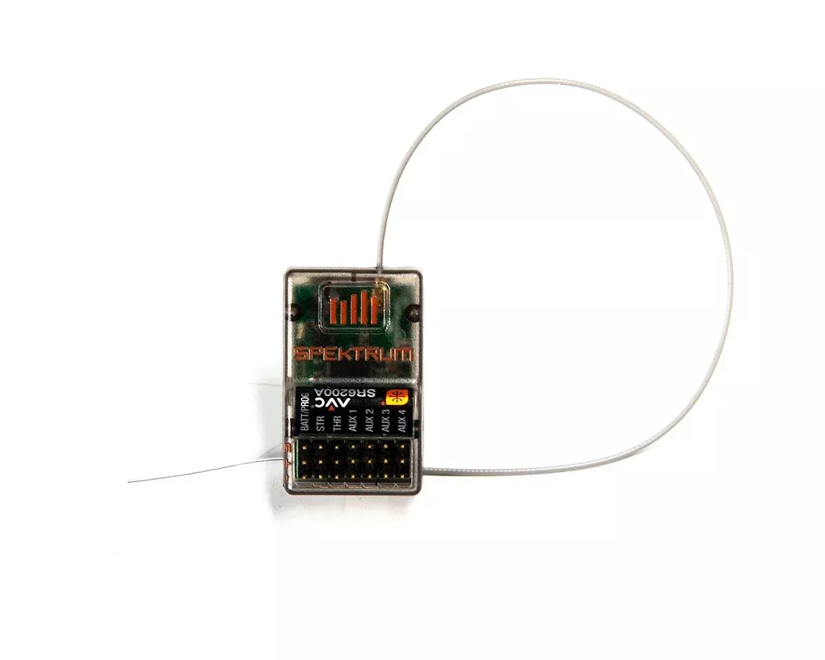 Spektrum RC SR6200A 6-Channel 2.4GHz DSMR Surface Receiver w/Telemetry & AVC