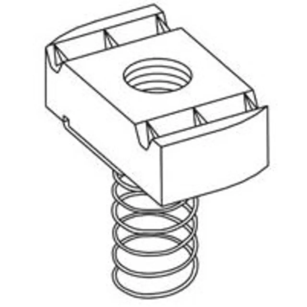 Spring Nut, 1/2″-13, Stainless Steel By Eaton B-Line N225SS6
