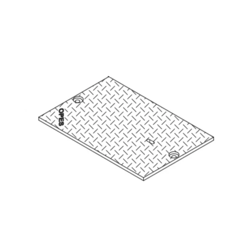 Steel Checker Cover, 20″ x 13-3/8″, Bolt Down By Oldcastle Infrastructure 2000560