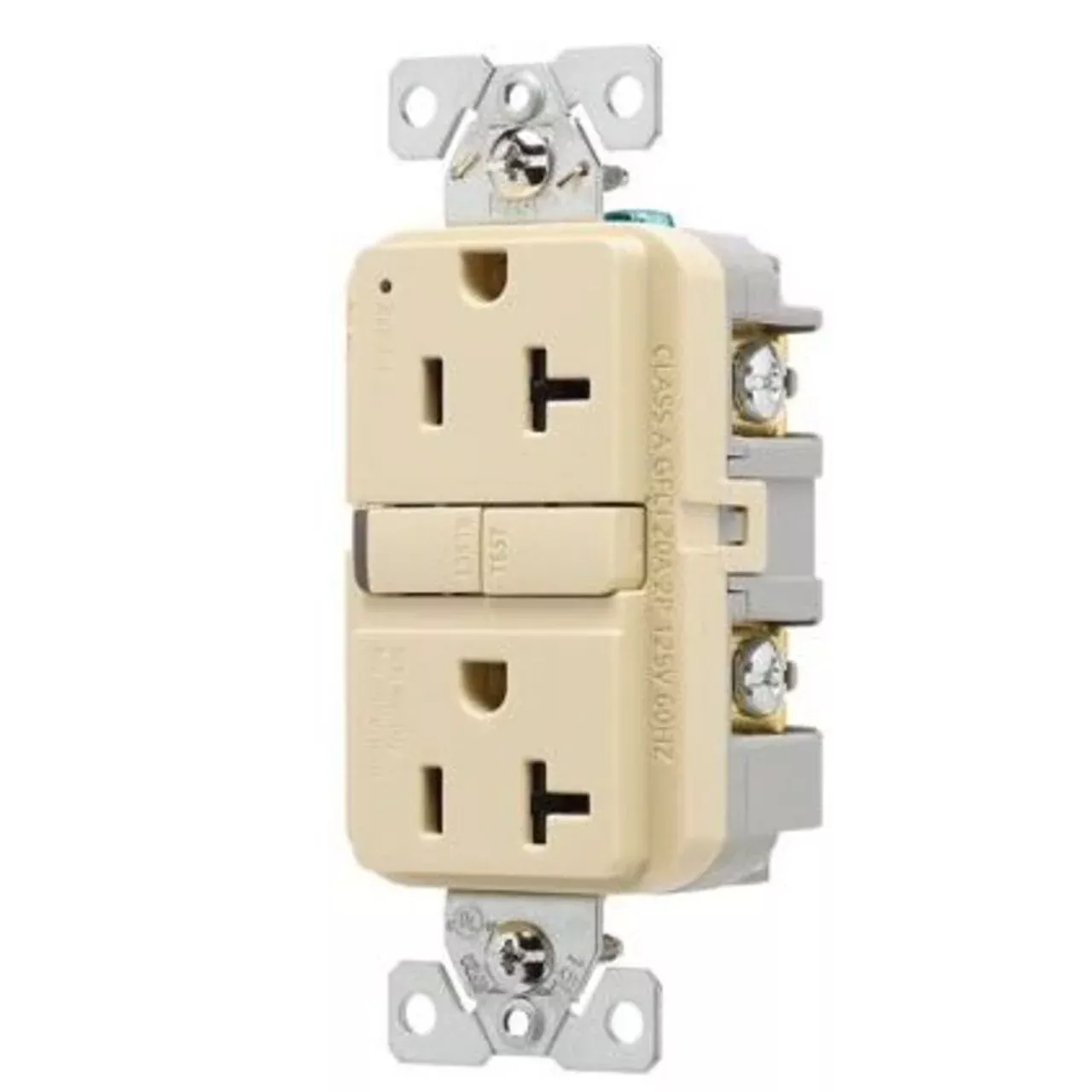 Tamper-Resistant, Self-Test GFCI, 20A By Eaton Arrow Hart TRGF20V