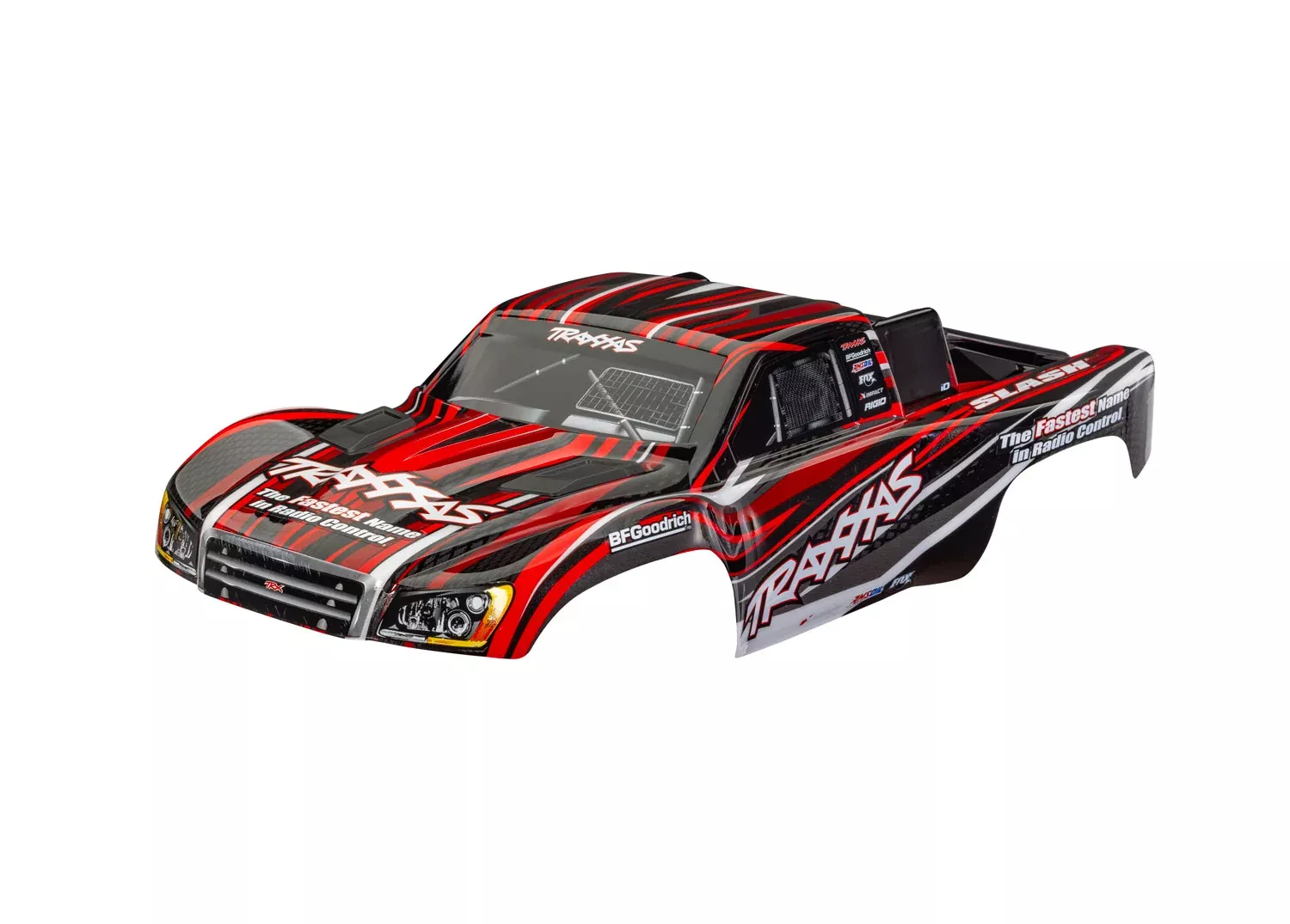 TRAXXAS 6910-RED BODY SLASH 4X4 RED CLIPLESS