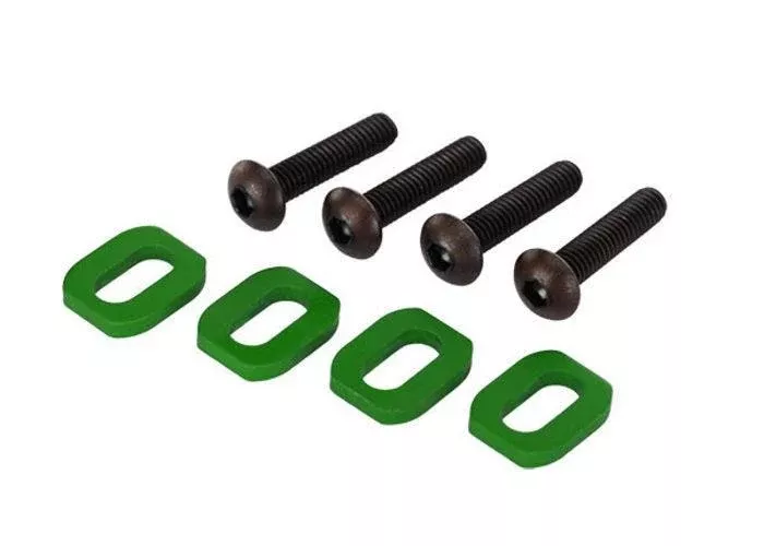 Traxxas 7759G Green Aluminum Motor Mount Washer Set (4) X-Maxx