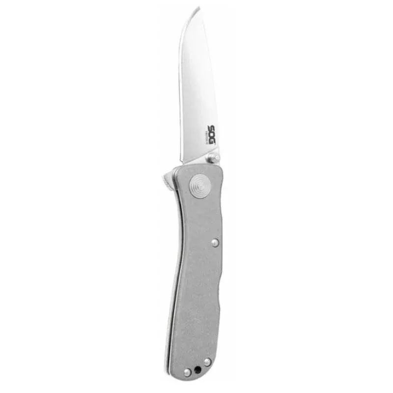 Twitch II-Drop Point Folding Knife, Satin By SOG Specialty Knives TWI8-CP
