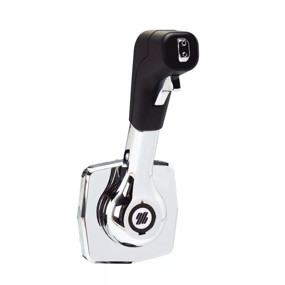 Uflex Single Lever Side Mount Control – Black/Chrome [B310B]