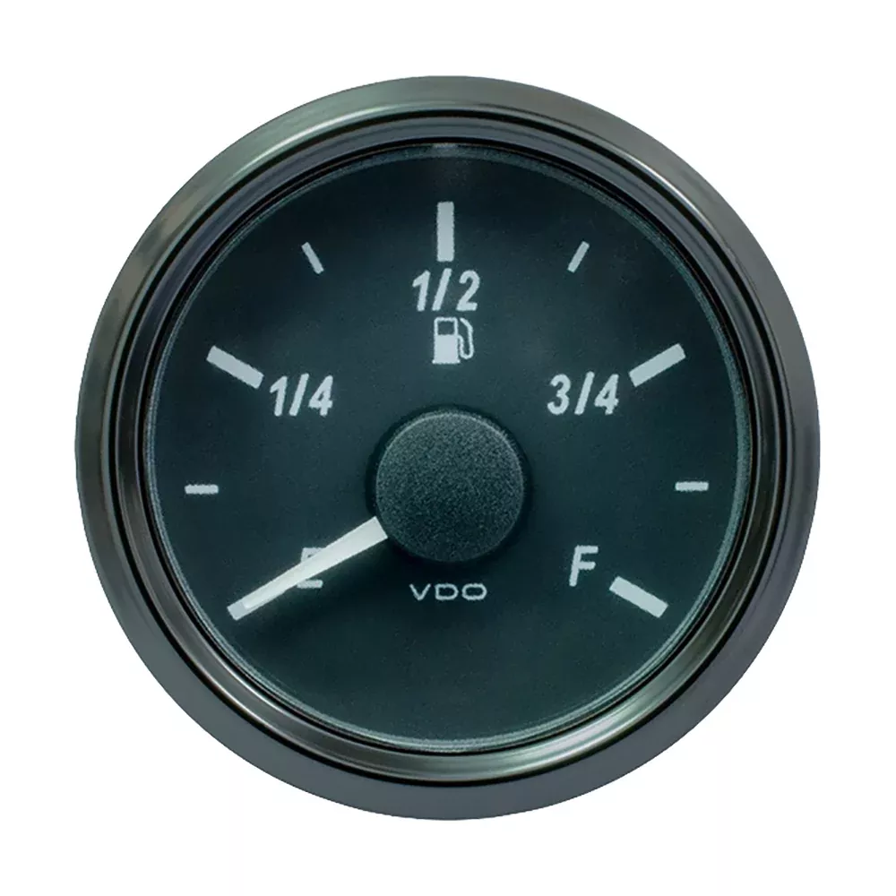 VDO SingleViu 52mm (2-1/16″) Fuel Level Gauge – E/F Scale 240-33 Ohm [A2C3833130030]