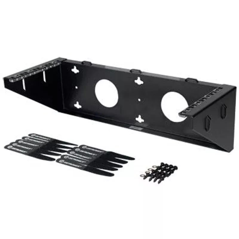 Vertical Wall Mount Bracket, 19″ (4) Rack Units, Steel, BlackBy Ortronics WMBV4U